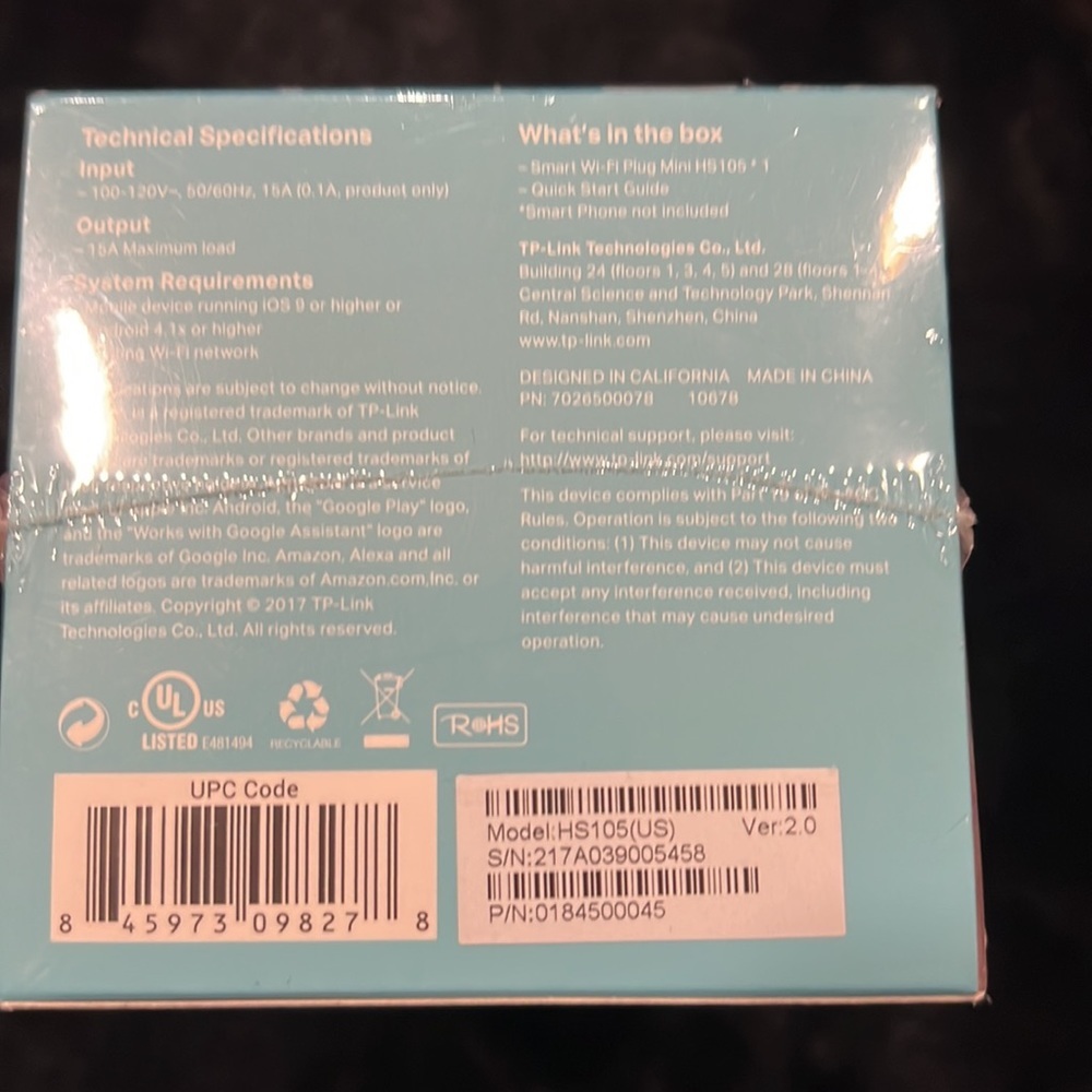 TP-Link Kasa Smart Stackable Mini Wi-Fi Plug | Alexa Google Home | HS105 - Picture 5 of 5